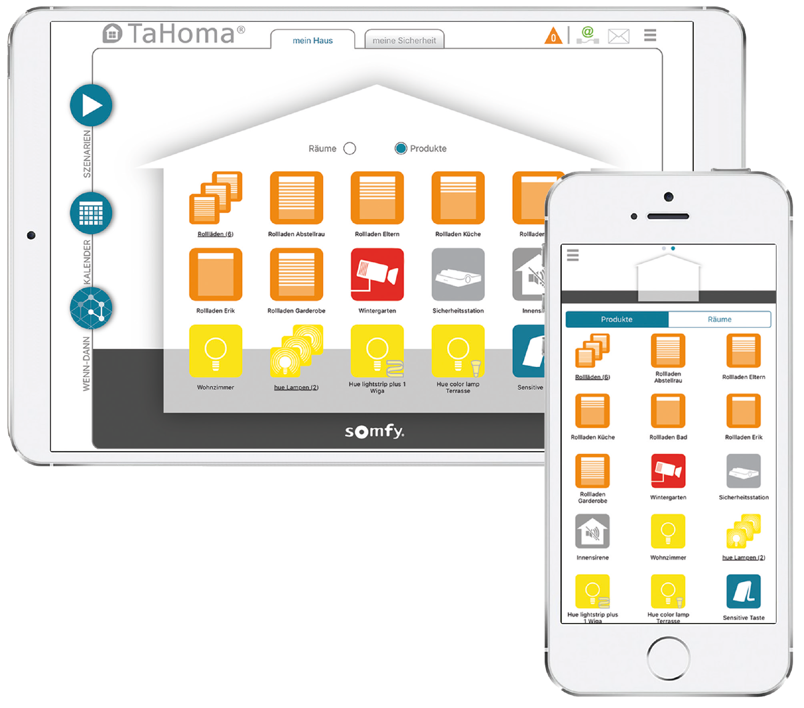 Smartphone und Tablet